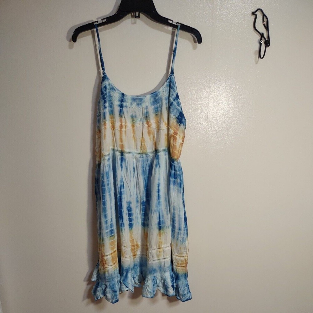 A Beautiful Soul Sz B (2X 18/20) Sunset Tie Die NWOT Sundress Crochet